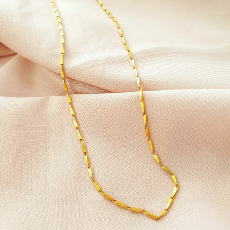[NEW] Kalung model biji padi emas asli 24 KARAT