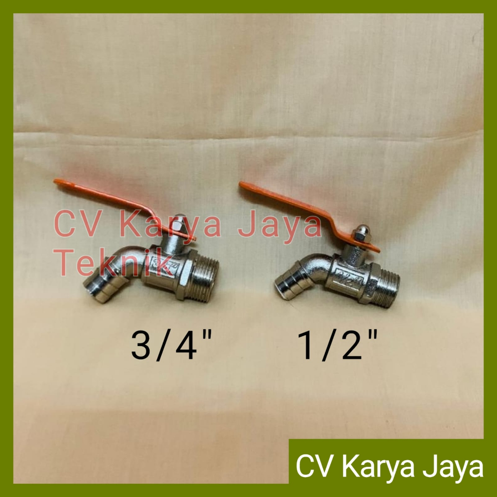 Kran Tembok Besi ½” ¾”  Amico / Kran Air Taman Besi