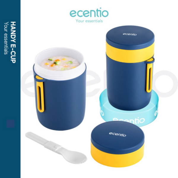 

Dijual ecentio 580ml Mangkuk sup Cangkir sup Portable Free Sendok BPA Free Diskon