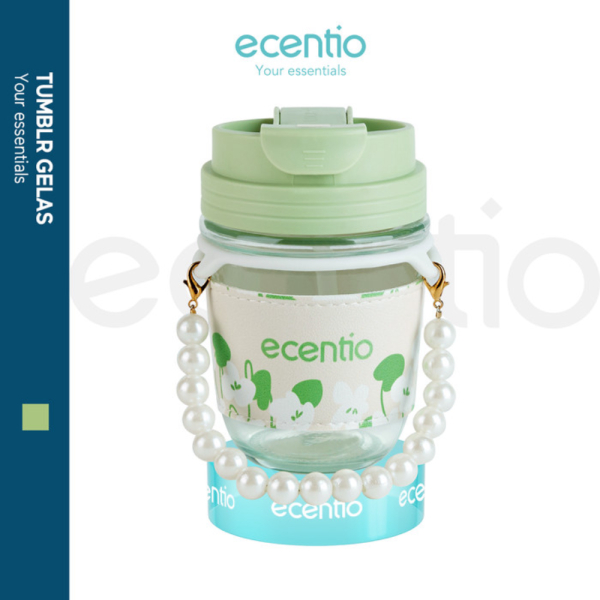 

Jual ecentio Green Whispers Series Tumbler kaca Gelas kopi Mug kaca 350ML Murah