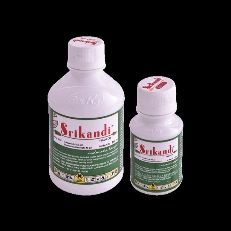 Insektisida SRIKANDI 160/20 OD 250ml Bahan aktif : indosakarb 160g/l + Emmamectin Benzoat 20g/l