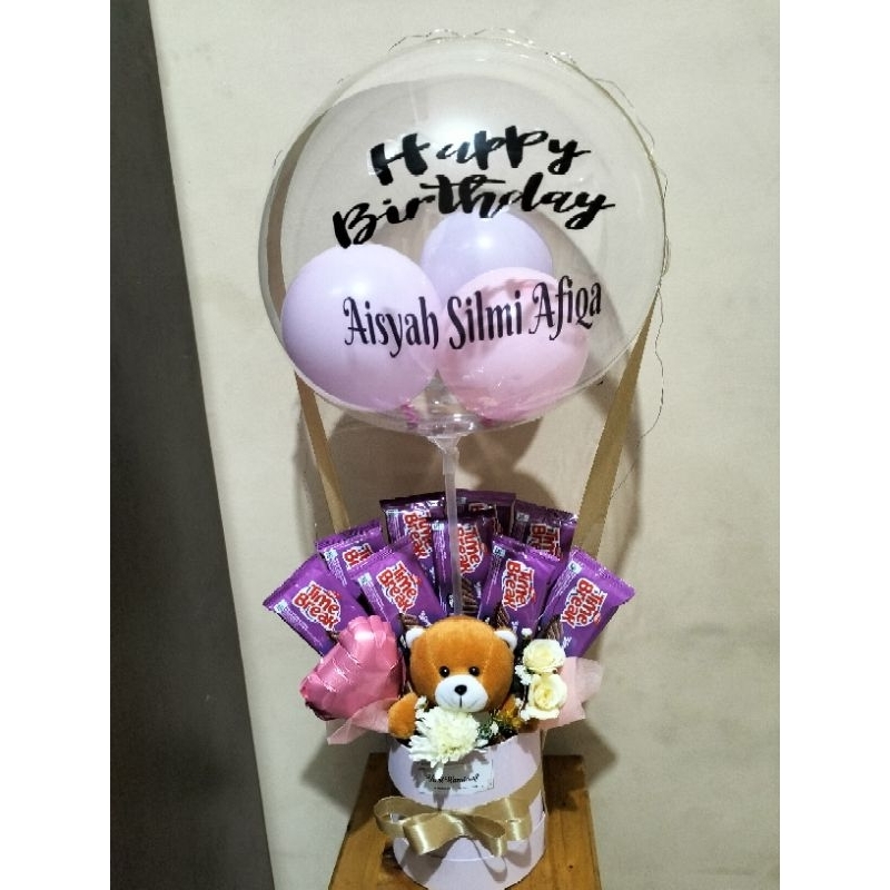 Bucket Balon Bloom Box Wisuda