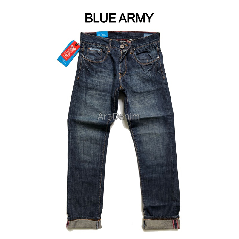 CELANA JEANS PRIA COWOK ORIGINAL BLUE ARMY BOMBOGIE