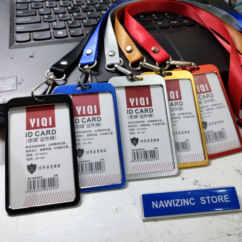 

TEMPAT ID CARD ALUMINIUM DENGAN TALI GANTUNGAN