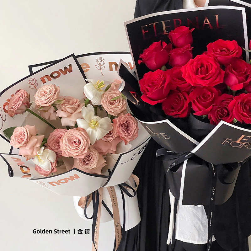 

SUPPLYFLORIST - (5 LEMBAR) KERTAS WRAPPING LOVE NOW ETERNAL PREMIUM CELLOPHANE