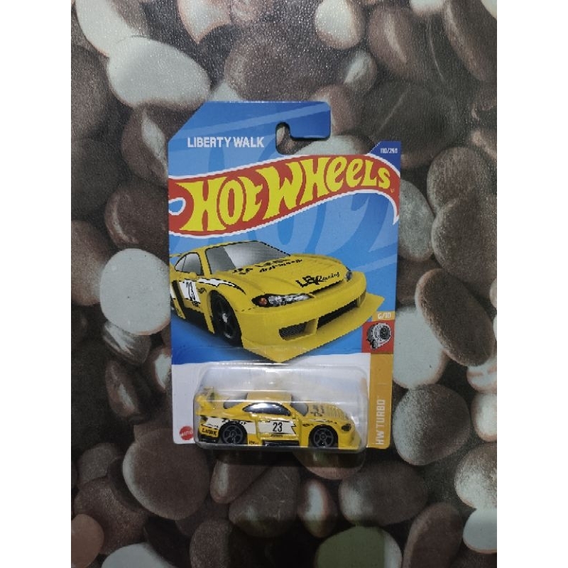 hotwheels lbwk super silhouette Nissan Silvia putih gold hitam kuning (s15)