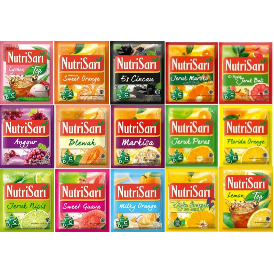 

Nutrisari Renceng All Varian 1 Renceng isi 10 sachet