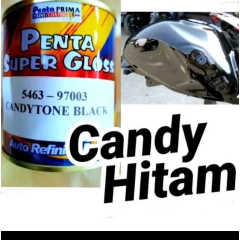Cat Candy Tone  black Hitam Penta Super Gloss 5463 - 97003 Candytone Black 1kg