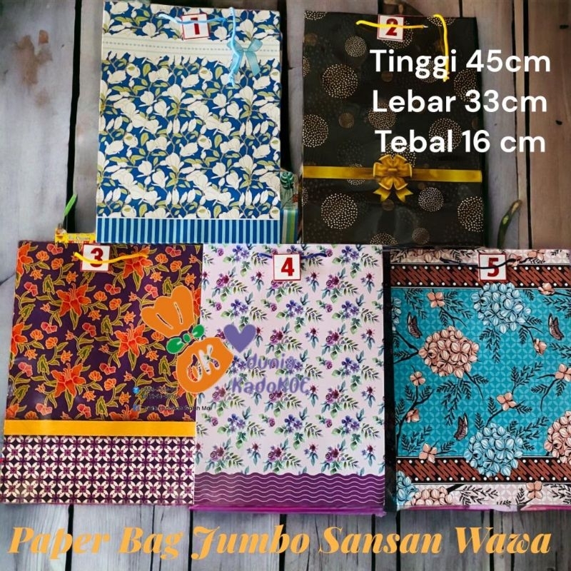 

Paper bag jumbo tebal 45x33 tebal 16cm
