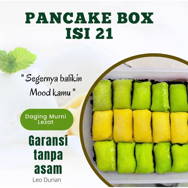 

PANCAKE BOX ISI 21, 10 DAN 15