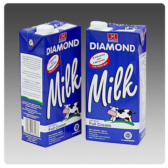 

Susu Diamond UHT plain Full cream 1 lt