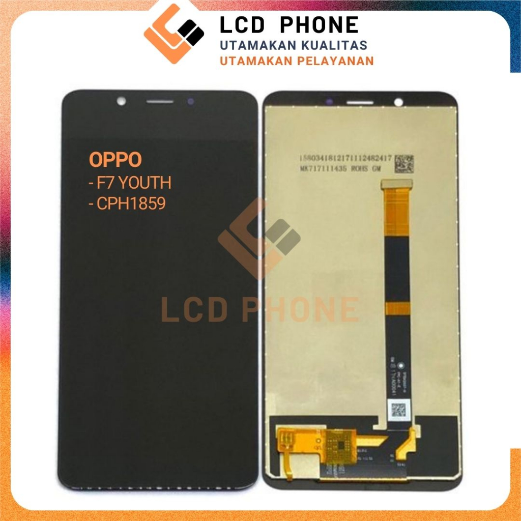 LCD Touchscreen Oppo F7 Youth, Realme 1, CPH1859 ORI FULLSET