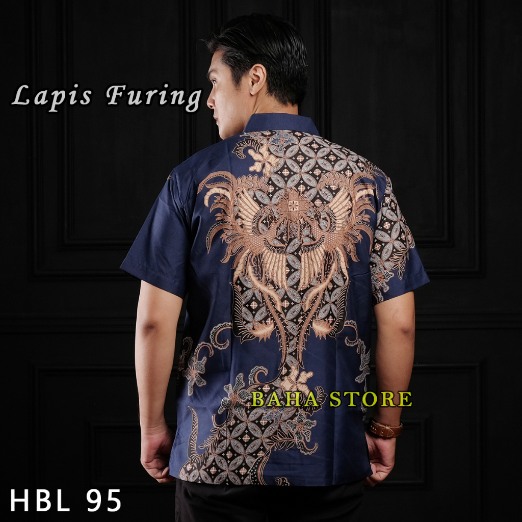 CUCI GUDANG Baha store Kemeja Batik Pendek pria Lapis Furing