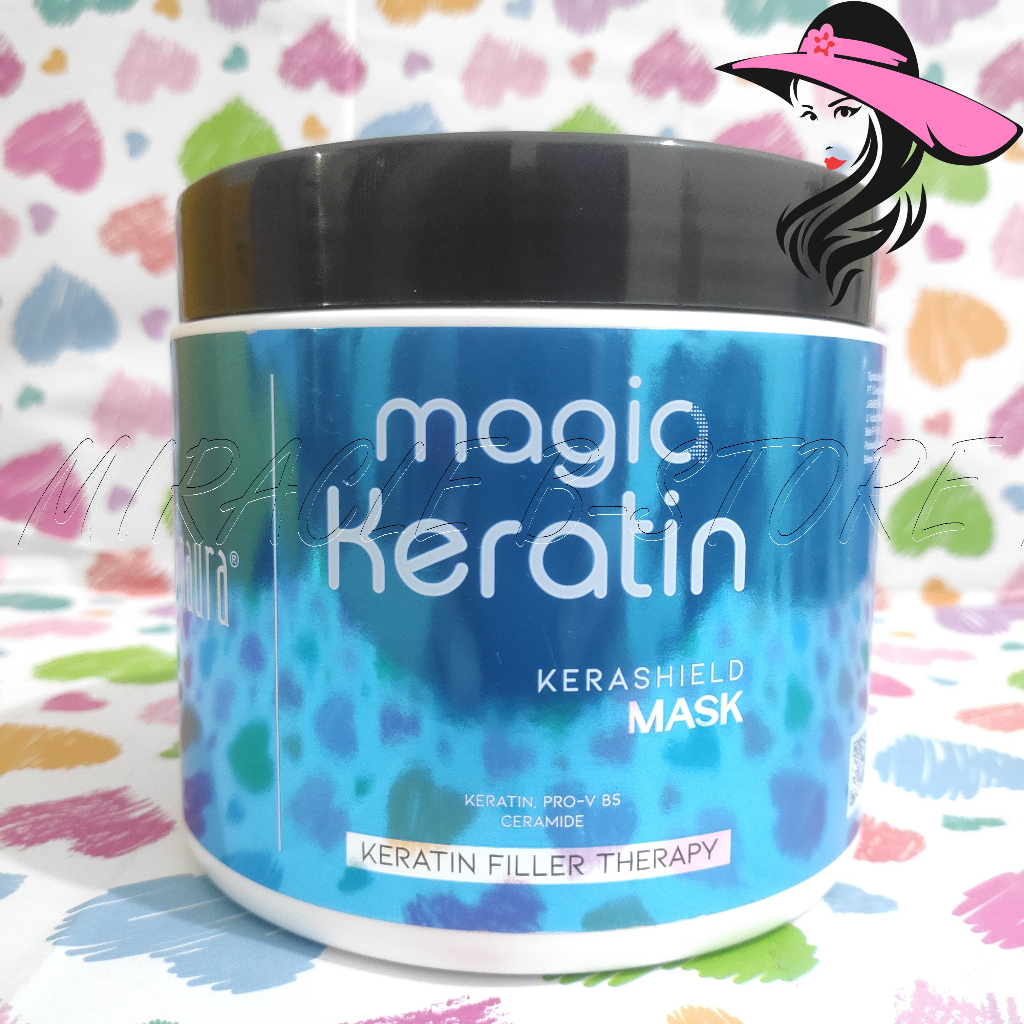 INAURA MAGIA KERATIN KERASHIELD HAIR MASK FILLER THERAPY 500 ML MASKER RAMBUT MAGIC HAIRMASK HAIRSPA
