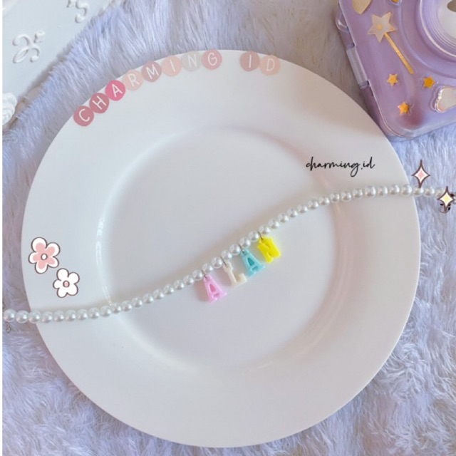 Kalung Mutiara | Kalung Mutiara Nama | Kalung Hijab | Kalung OOTD | Aksesoris Wanita