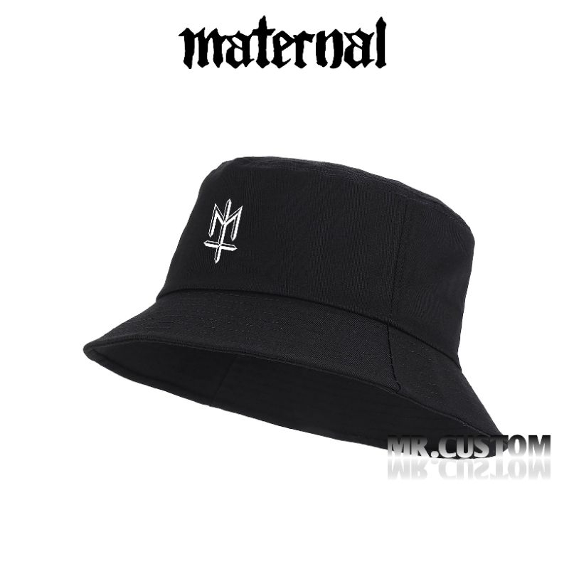 Topi Bucket Hat Maternal / Bucket Hat Maternal Logo / Bucket Pria Wanita Dewasa