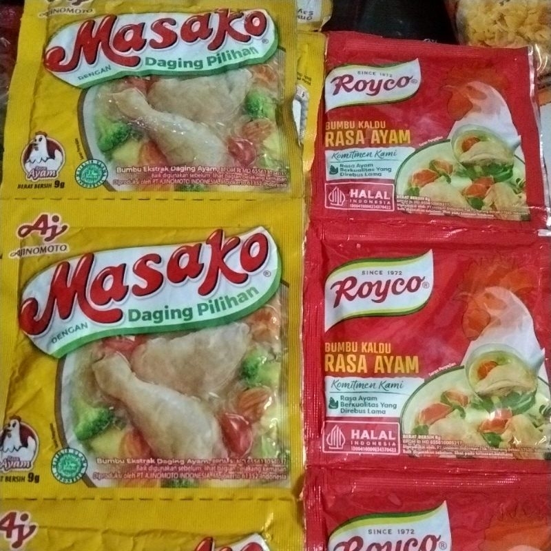 

ROYCO DAN MASAKO AYAM RENCENG 8g x12pcs