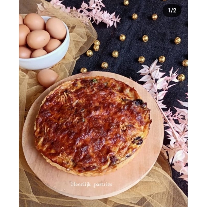 

Smoked Beef Sausage Quiche/Smoked Chicken