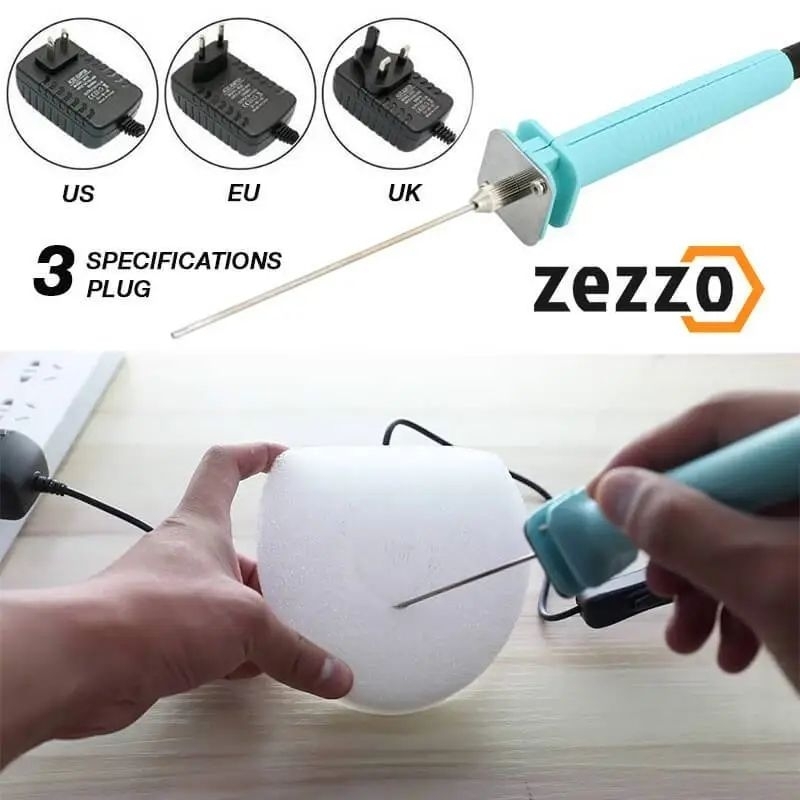 Pisau Pemotong Styrofoam Elektrik Portabel Polystyrene Pemotong Busa Gabus