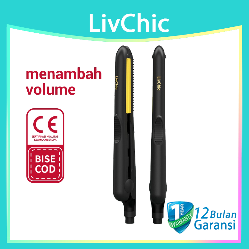 Livchic Volume Catok Curved Plate Pelurus Rambut Catokan LS306 75W