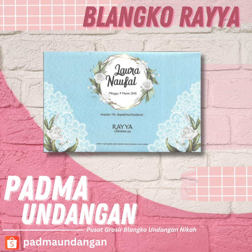 Blangko Undangan Rayya 359 | Padma Undangan