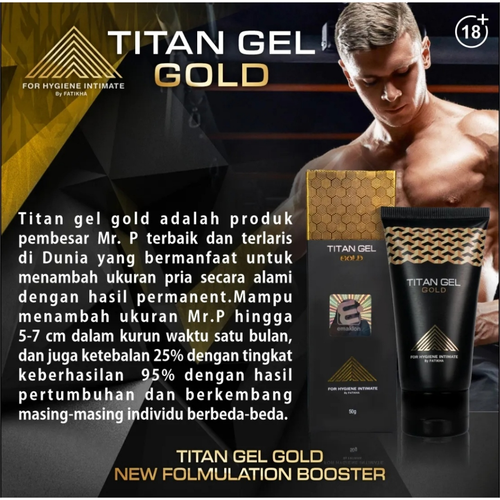 Free Ongkir Titan Gel Asli Original 100% Pembesar Bpom Kejantanan Pria Obat Pembesar Alat Pital Pria