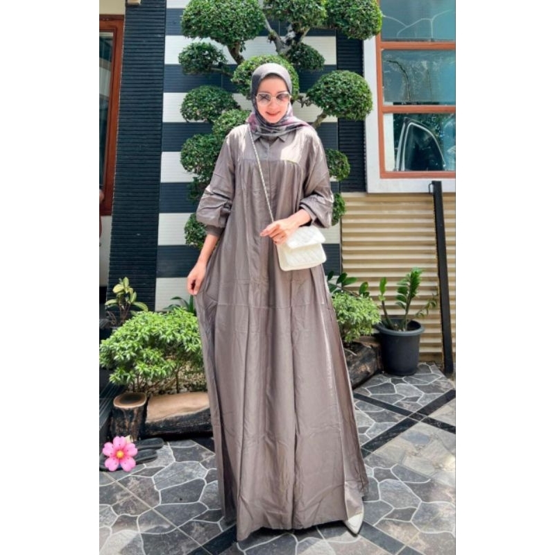 Gamis Jumbo Rayon twill Polos