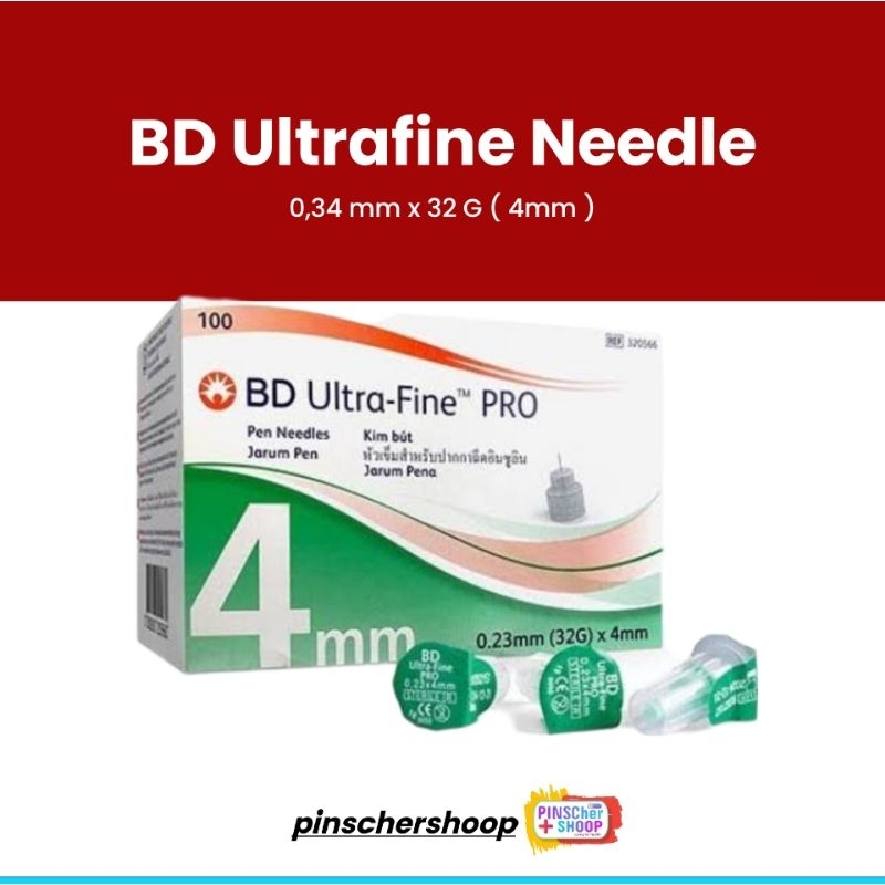 Jarum Insulin BD Microfine 32 G Hijau 0,23 x 4 mm P5