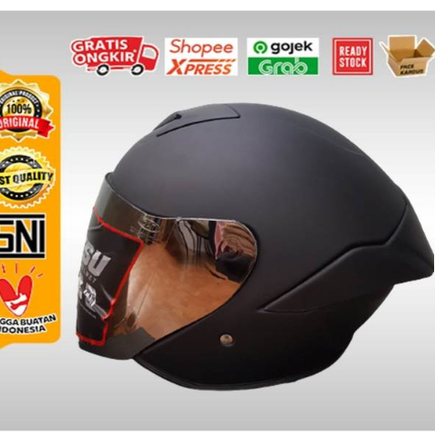 HELM SNI / HELM JITSU KAIROS BLACKDOFF - HELM HALF FACE