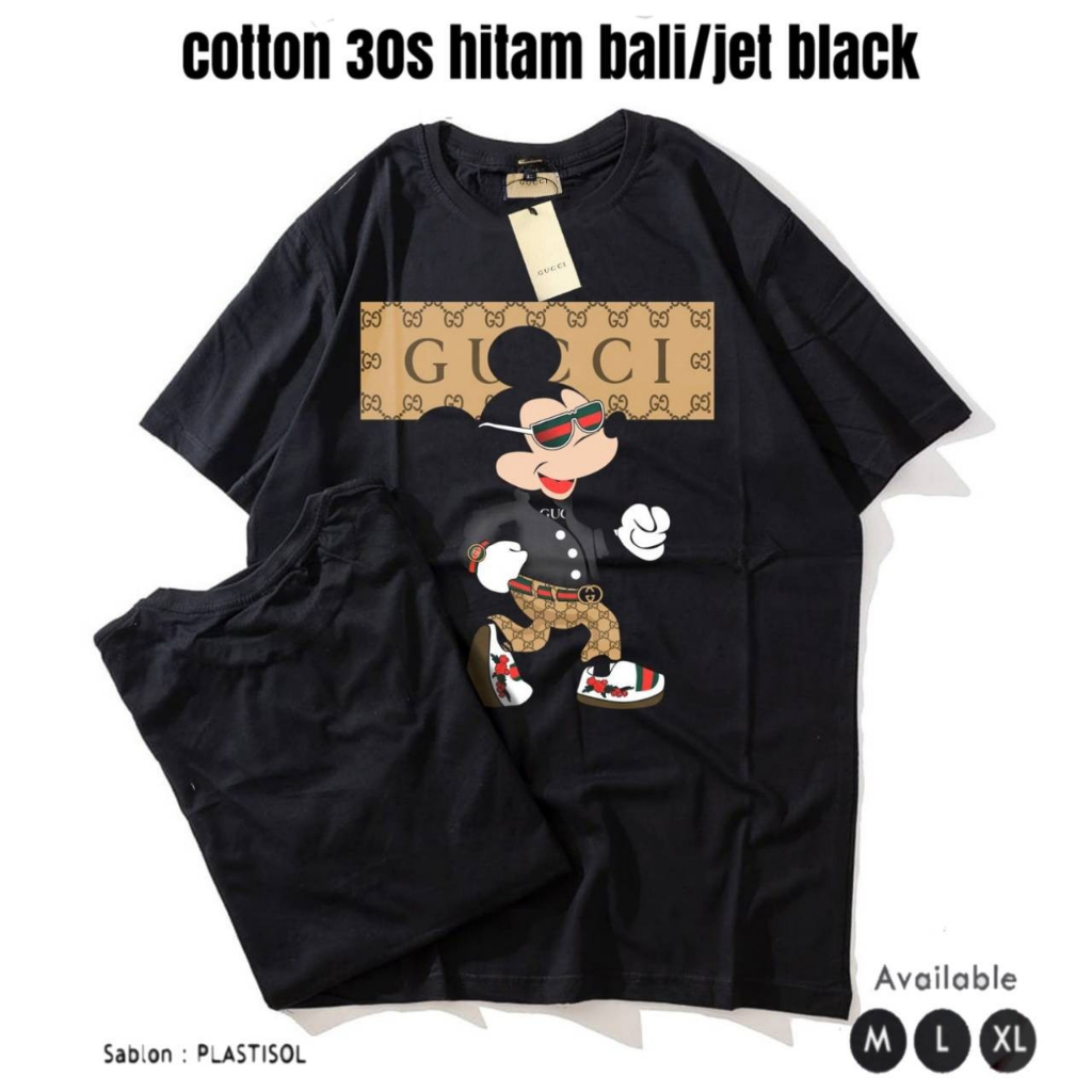 [COD] KAOS GUCCI PREMIUM TEDDY BEAR MICKEY MOUSE
