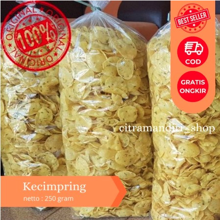 

Gemblong / Kecimpring / Combring Tipis Snack / Cemilan / Pedas Daun Jeruk / Kecimpring Singkong Bawang Daun 500gram Makanan / Snack / Gurih Asin Pedas / Renyah Kriuk