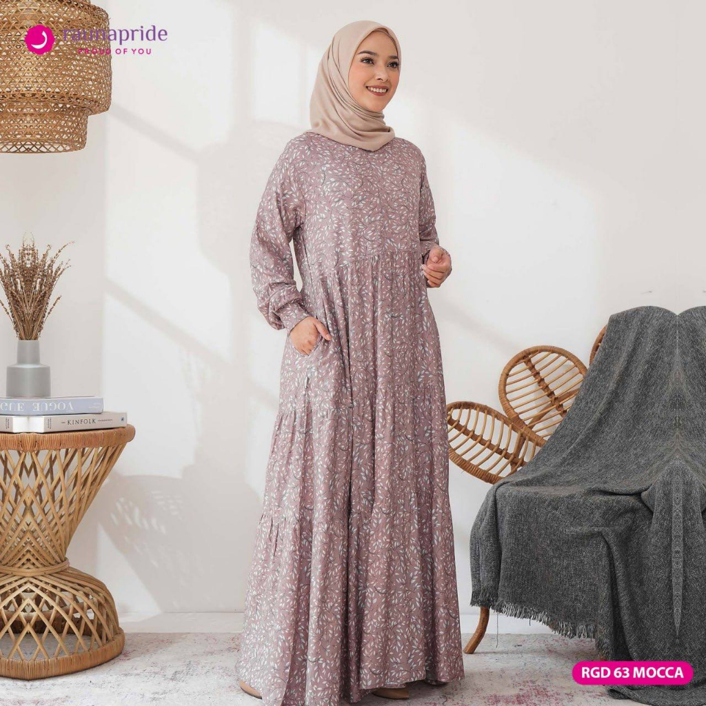 Gamis rayon terbaru rauna RGD 63