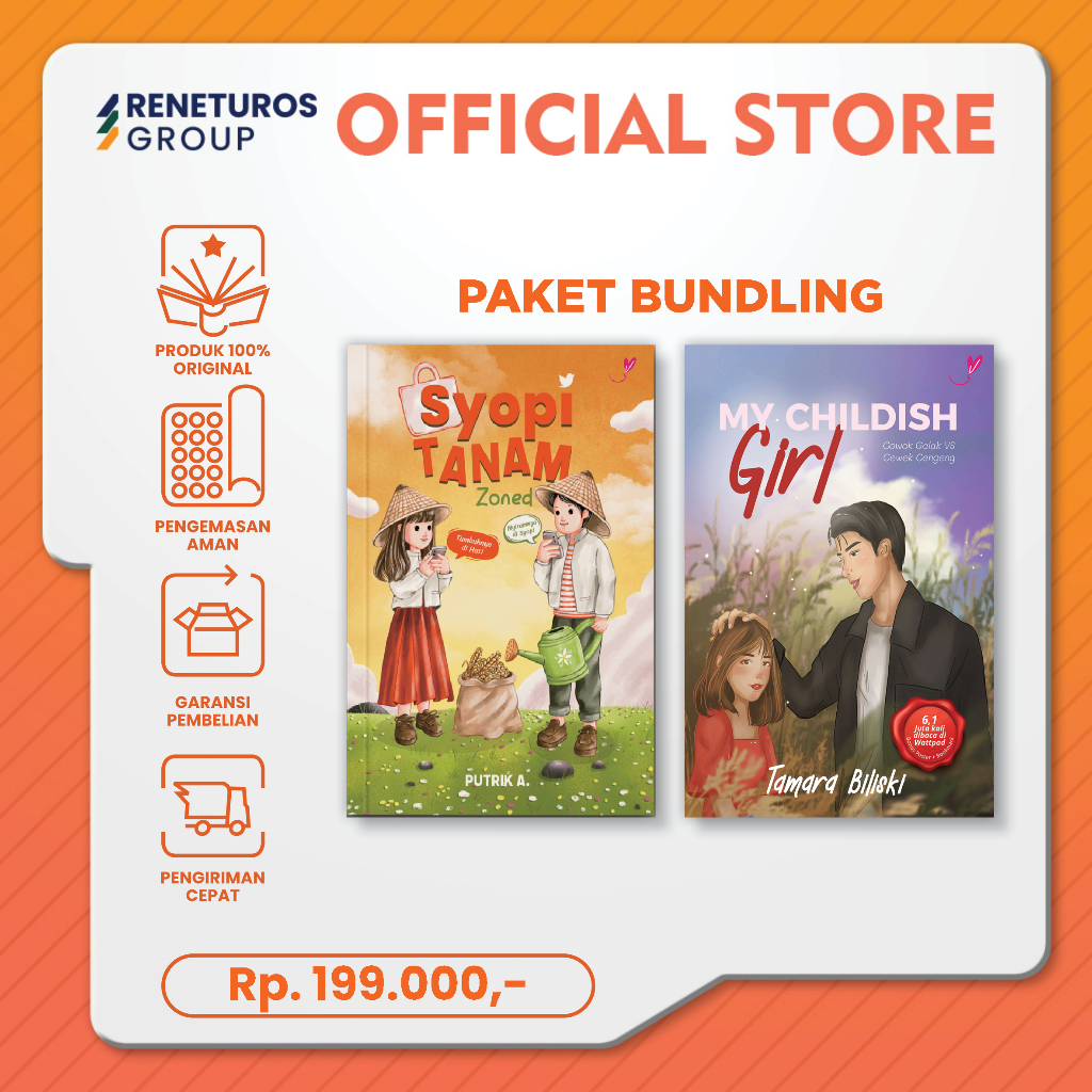 Rene Turos - BUNDLING BUKU My Childish Girl Dan Syopi Tanam Zoned BD-068