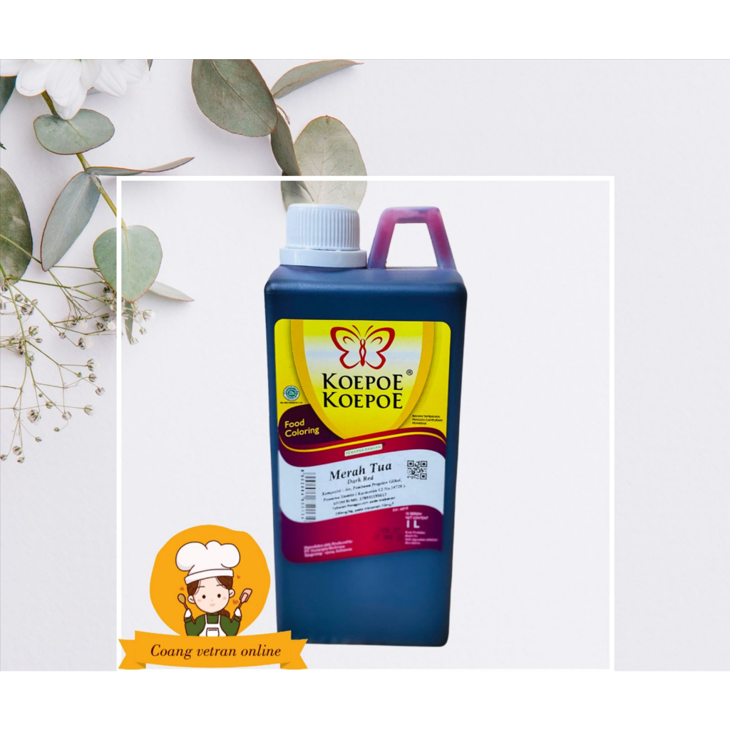 

koepoe-koepoe pewarna merah tua 1 liter