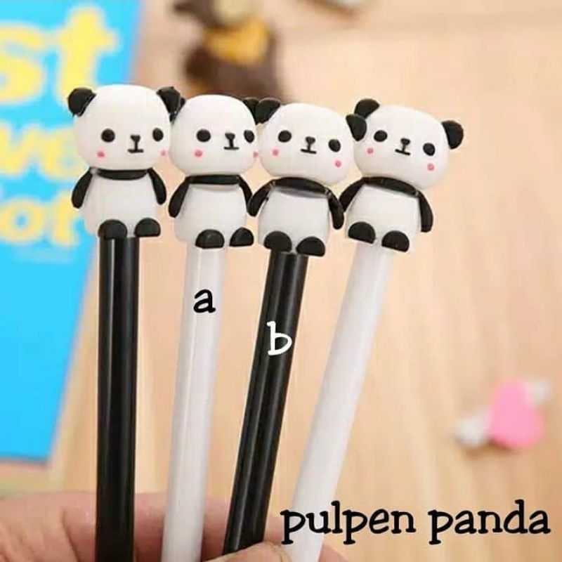 

{LB} pulpen gel / pulpen panda / pulpen karakter / pulpen lucu / pulpen sekolah