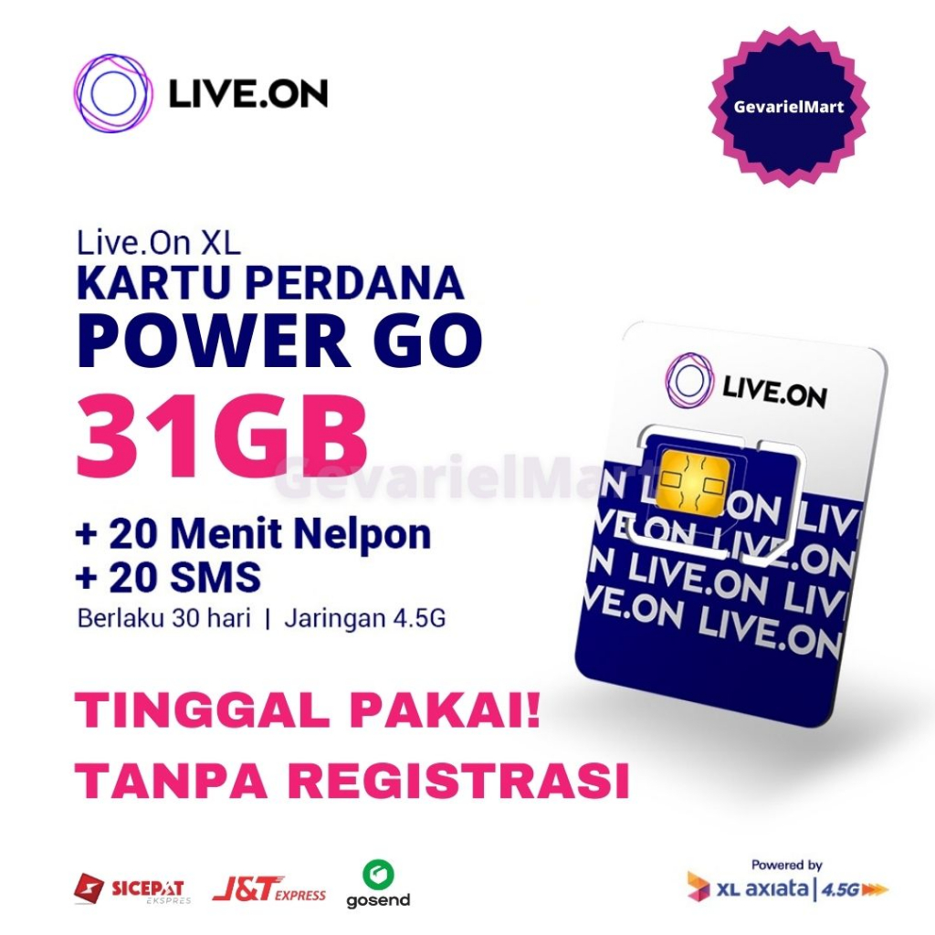 [AKTIF] Kartu Perdana Live On XL Power Go TANPA REGISTRASI