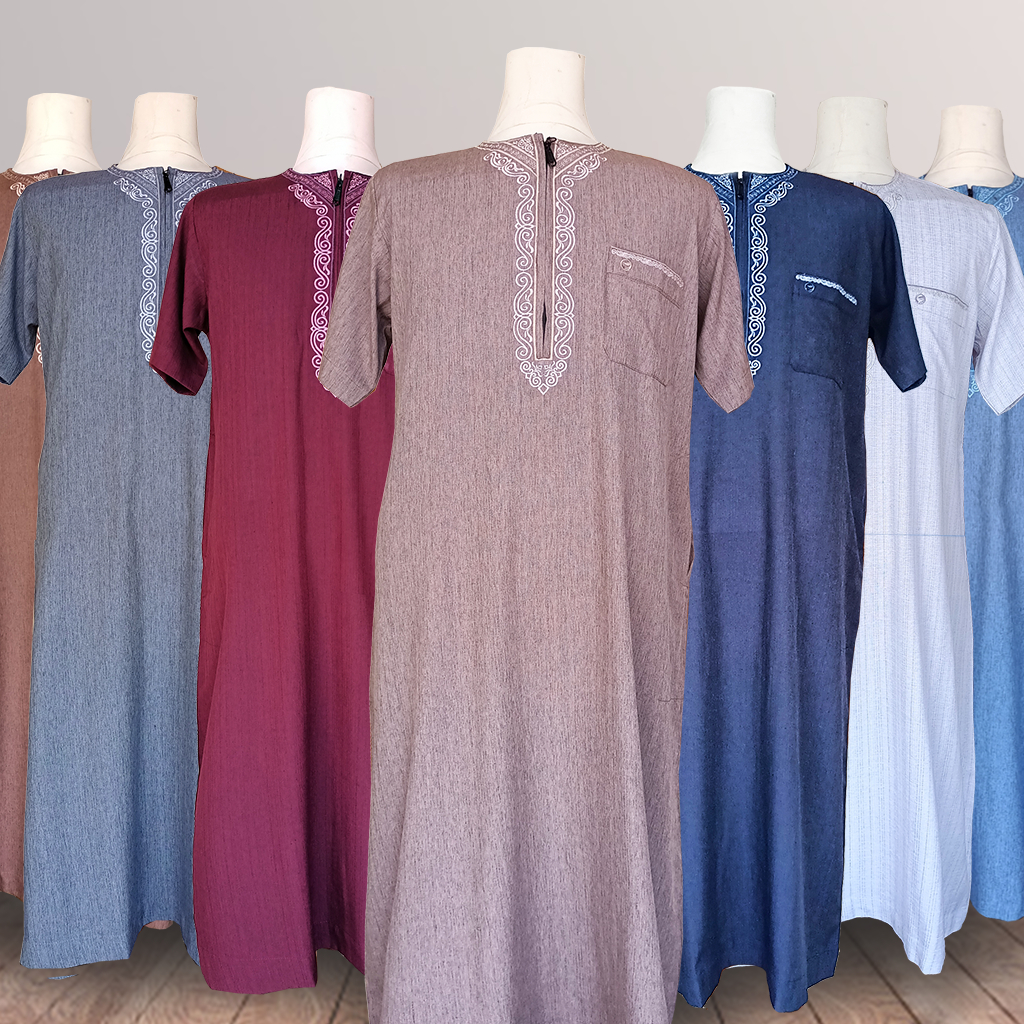 Jubah Gamis Pria Oblong zipper New Alfaruq By Ilnaaf (Semisal Ikaf sekualitas Syirkuh)