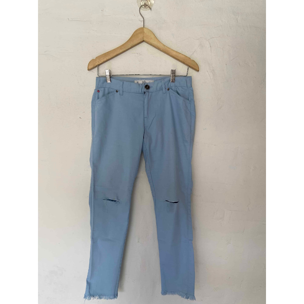 3second Girls Relaxed Pants / Ripped Jeans / 3Second Light Blue Jeans
