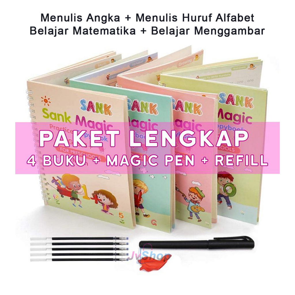 

Sank Magic Practice Book 1 Set Isi 4 Buku + Pulpen Paket Lengkap