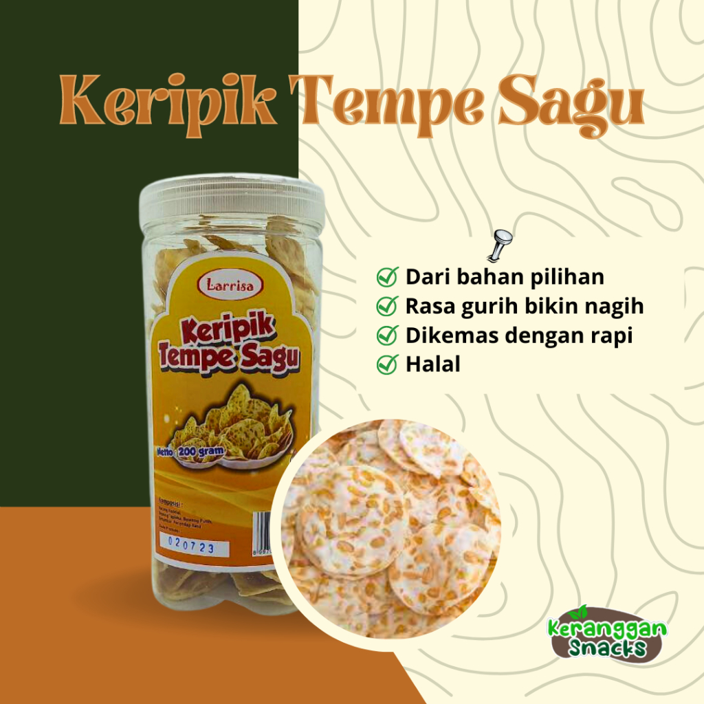 

KERIPIK TEMPE SAGU 200GR
