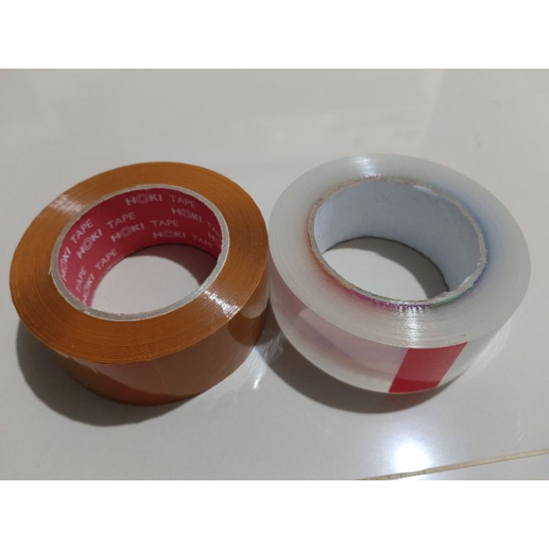

lakban jumbo 45mm 200yard coklat bening