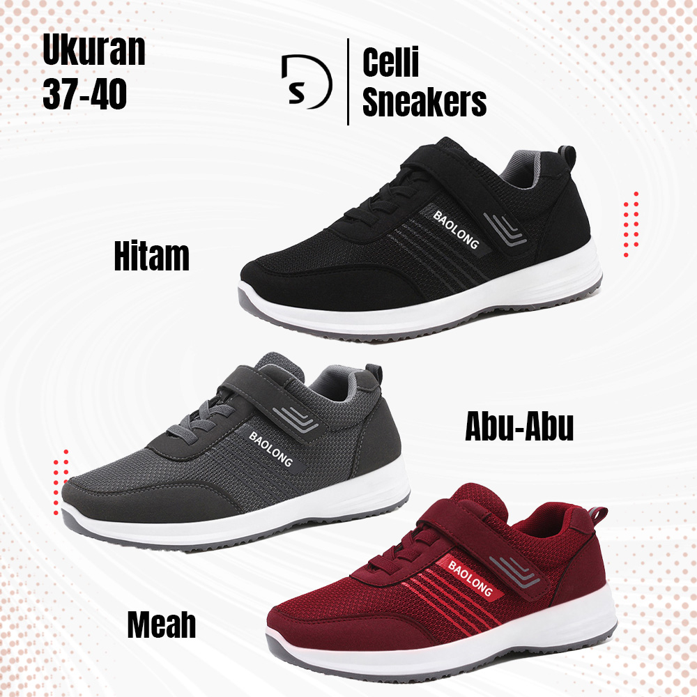 PROMO CELLI  SNEAKERS PRIA DAN WANITA || SEPATU CELLI PRIA WANITA || SEPATU BAOLONG KEKINIAN PRIA WA