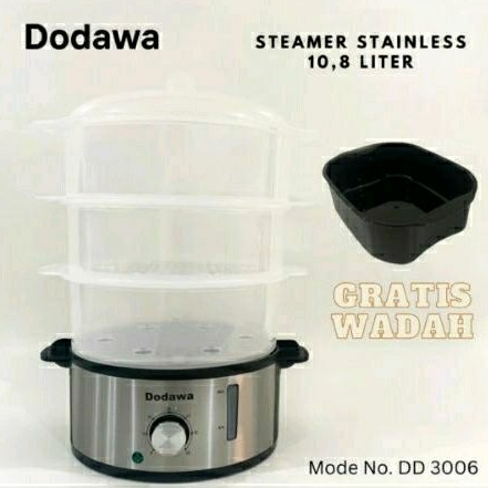 Dodawa Elektrik Steamer Kukus Dimsum 3 Tingkat DD-3006