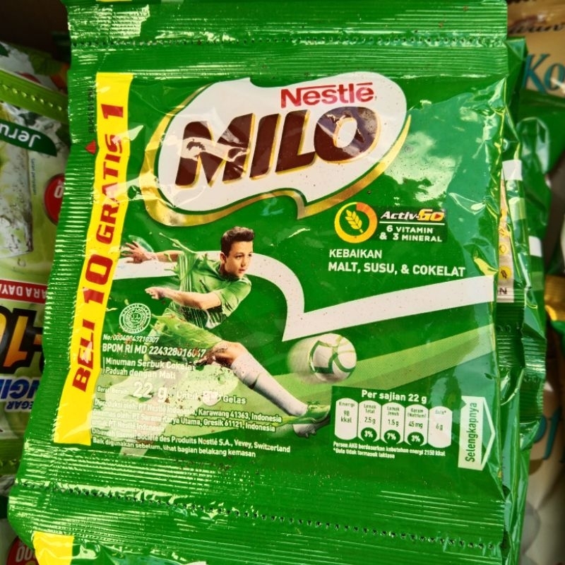 

Milo renceng beli 10 gratis 1, 22g x 11 pcs