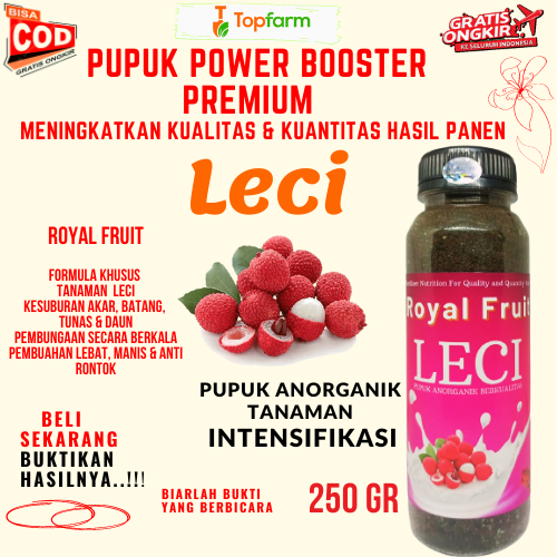 Pupuk Buah Leci / Puuk Royal Fruit 250 gr / Pupuk Booster Buah Leci / Pupuk Pelebat Buah Leci / Pupu