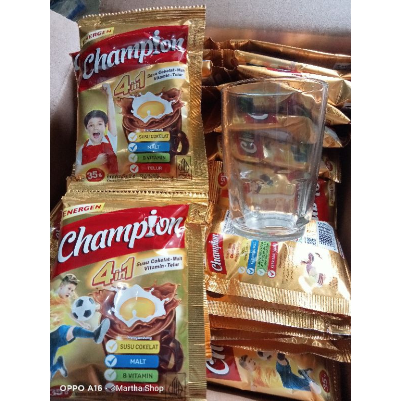 

Champion minuman coklat bubuk 10 sachet