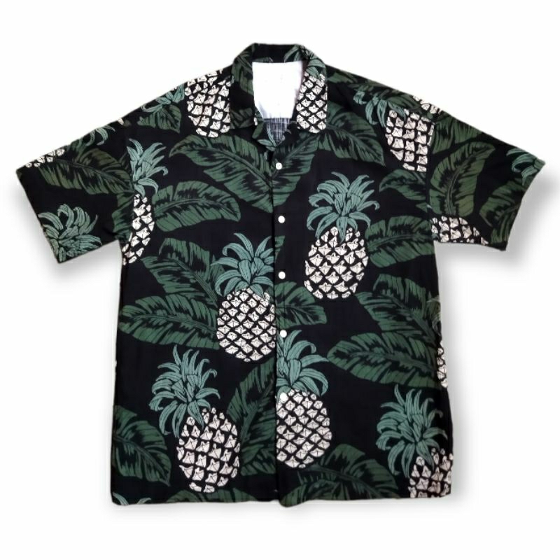 Kemeja Hawaii Open Collar Attention Second Preloved