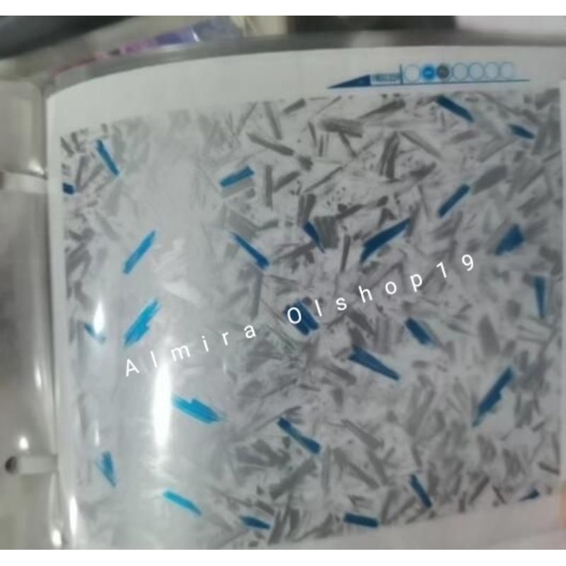 WTP Carbon Celup Forged Blue Transparan Ukuran 100 Cm X 50 Cm