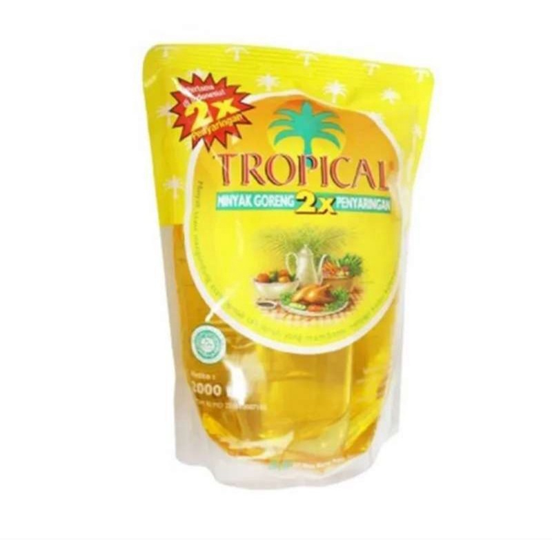 

Minyak Goreng Sawit Premium Tropical kemasan Pouch isi 2 liter