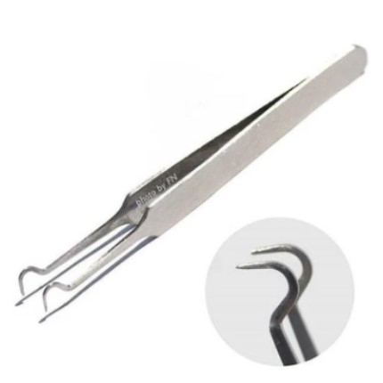 Pinset Jepit Komedo Stainless Steel Blackhead Tweezer / Alat Capit Untuk Menghilangkan Komedo / Penj